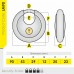 90mm Moon Disc Padlock